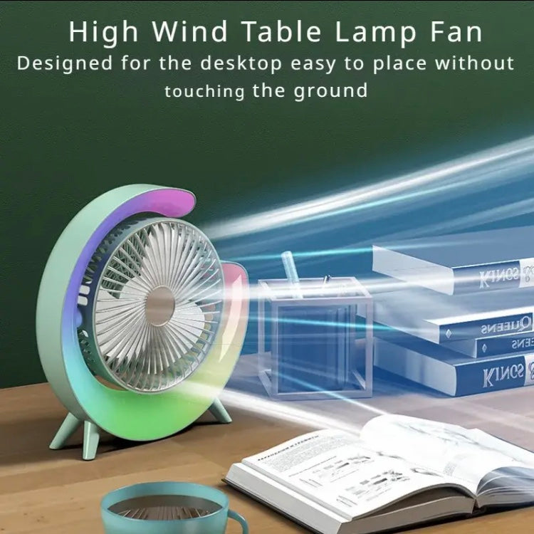 RGB Multifunction USB Desk Fan, USB Charging Fan With LED Light, Household Desktop Fan RGB Multifunction USB Desk Fan, USB Charging Fan With LED Light, Household Desktop Fan
